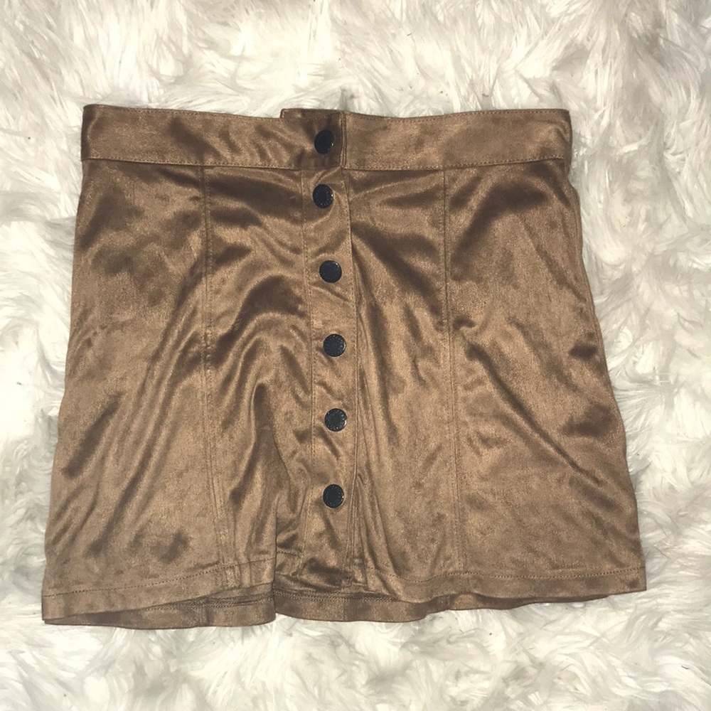 Brown mini skirt